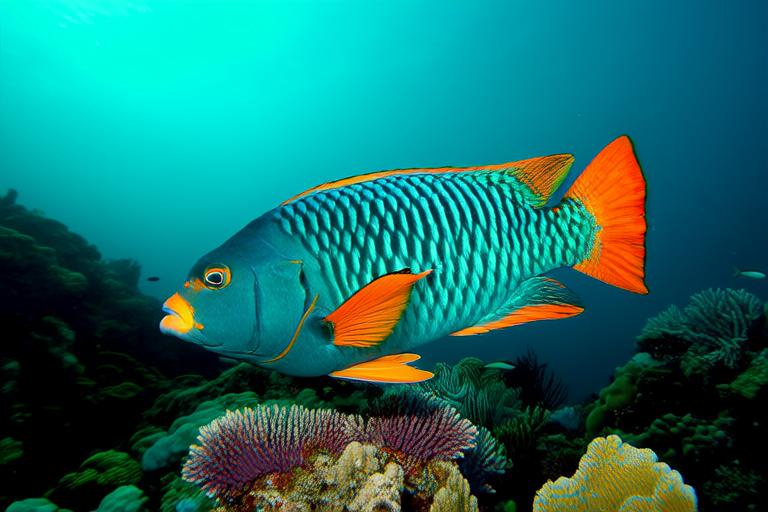 The Colorful Lives of Parrot Fish: Nature’s Living Paintbrushes