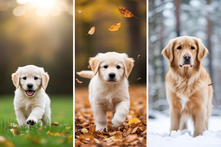 The Golden Retriever’s Journey from Puppyhood to Adulthood